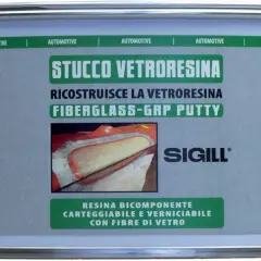 Stucco vetroresina riempitivo per riparazioni su resina, legno e scafi. Sigill Fiberglass-GRP Putty.